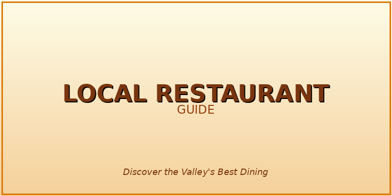 Local restaurant dining scene