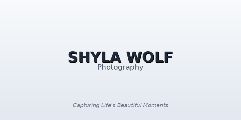 Shyla Wolf Photography: Capturing Life's Beautiful Moments in Canfield